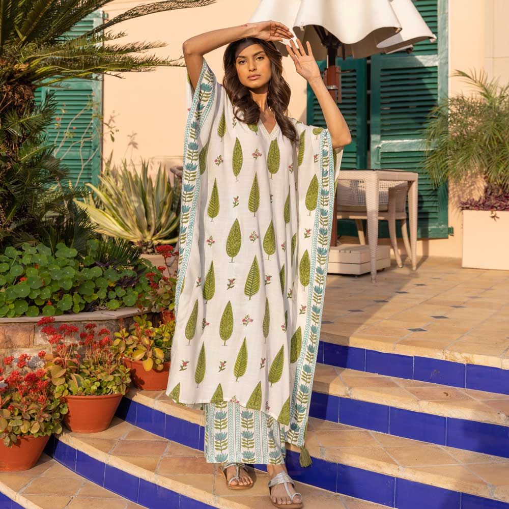 Shop Exclusive Cotton Kaftans for Women Online | Pinklay