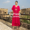 summer vacation friendly free size kaftans - pinklay