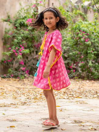 Buy Red Printed Kaftan Set for Girls for 9-10 Year Girls Online from Indian  Luxury Designers 2023