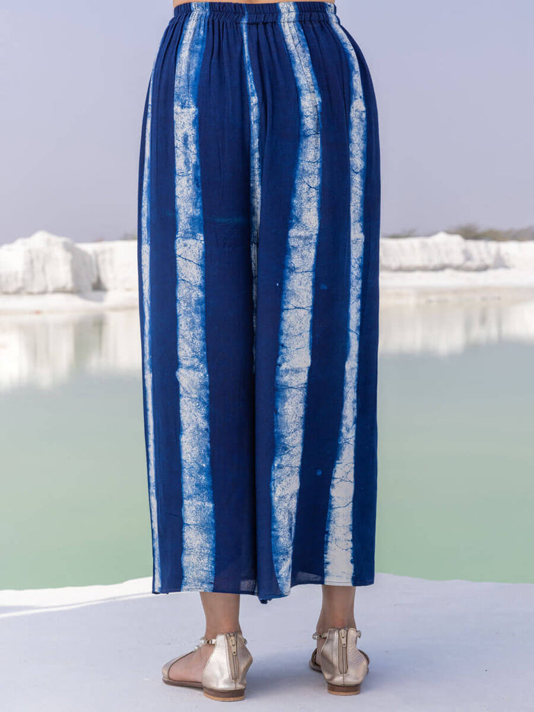 Buy Royal Blue Wrap Around Trousers Flares Bali Festival Online in India   Etsy